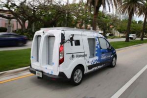 Guida autonoma per le consegne a domicilio esperimento Miami